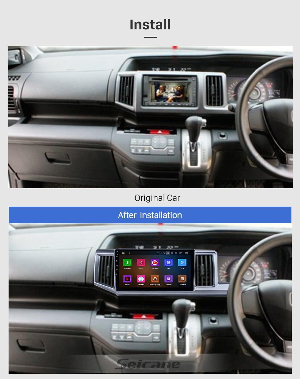 Seicane Android 11.0 pour 2009-2015 Honda Stepwgn RHD Radio Système de navigation GPS 10,1 pouces avec écran tactile Bluetooth HD Prise en charge Carplay DSP Seicane Android 11.0 pour 2009-2015 Honda Stepwgn RHD Radio Système de navigation GPS 10,1 pouces avec écran tactile Bluetooth HD Prise en charge Carplay DSP