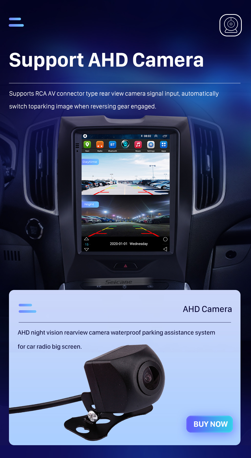 Seicane 2015-2018 Ford Sharp 9.7 inch Android 9.1 GPS Navigation Radio with HD Touchscreen Bluetooth support Carplay Rear camera Seicane 2015-2018 Ford Sharp 9.7 inch Android 9.1 GPS Navigation Radio with HD Touchscreen Bluetooth support Carplay Rear camera