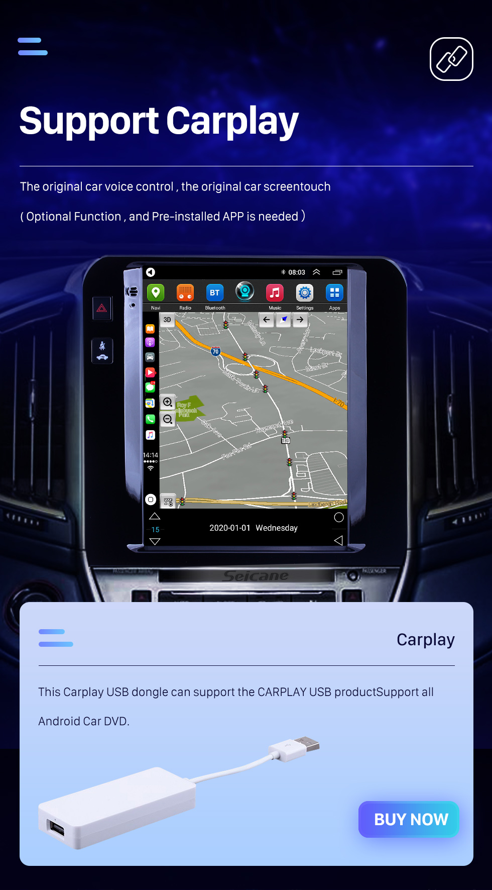 Seicane 2015-2018 Ford Sharp 9.7 inch Android 9.1 GPS Navigation Radio with HD Touchscreen Bluetooth support Carplay Rear camera Seicane 2015-2018 Ford Sharp 9.7 inch Android 9.1 GPS Navigation Radio with HD Touchscreen Bluetooth support Carplay Rear camera