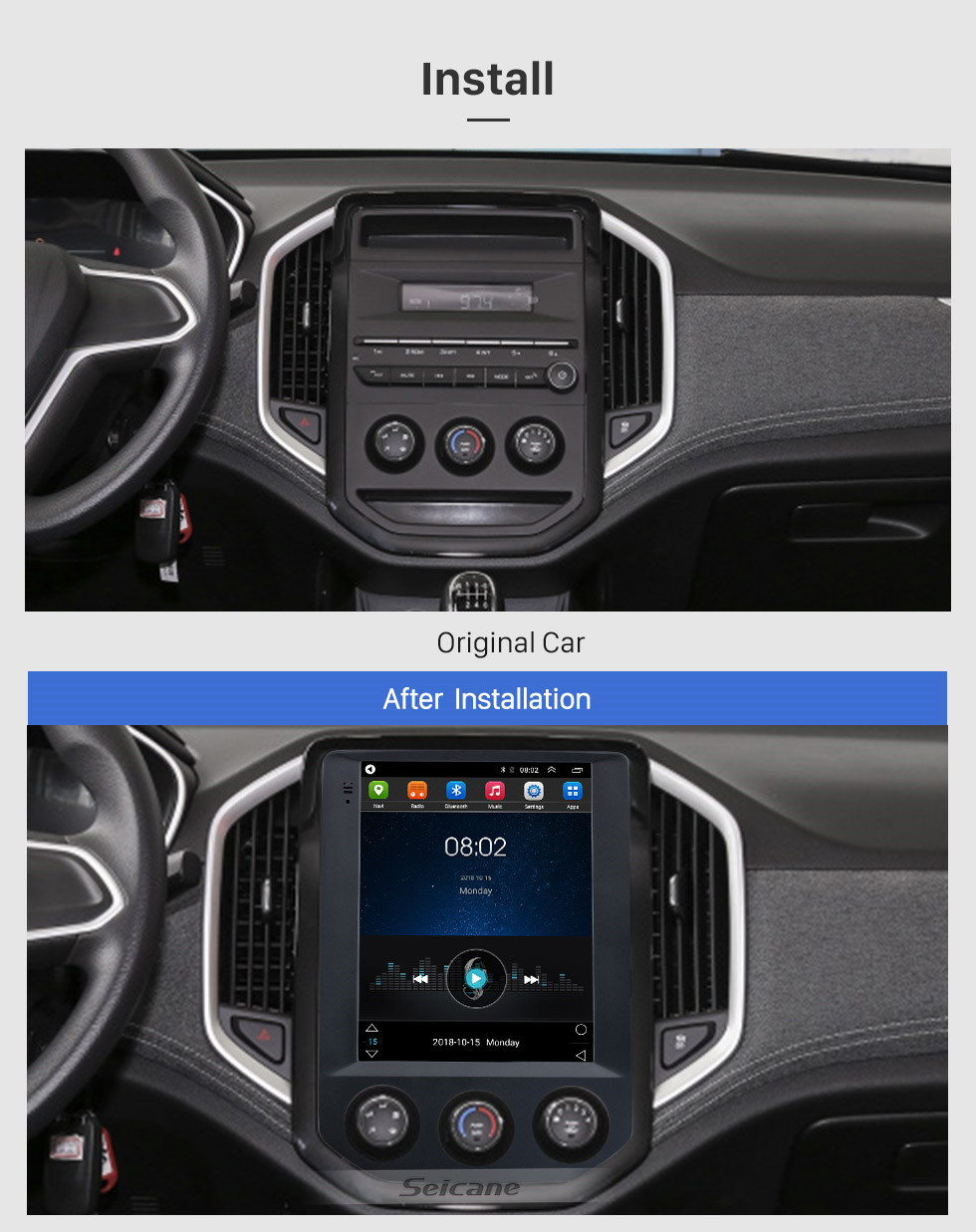 Seicane 2020 SGMW BaoJun 530 9.7 inch Android 9.1 GPS Navigation Radio with HD Touchscreen Bluetooth WIFI AUX support Carplay Rearview camera Seicane 2020 SGMW BaoJun 530 9.7 inch Android 9.1 GPS Navigation Radio with HD Touchscreen Bluetooth WIFI AUX support Carplay Rearview camera