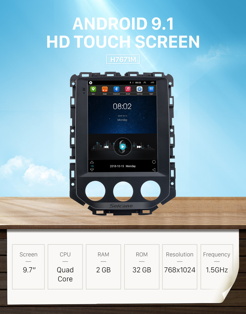 Seicane 2020 SGMW BaoJun 530 9.7 inch Android 9.1 GPS Navigation Radio with HD Touchscreen Bluetooth WIFI AUX support Carplay Rearview camera Seicane 2020 SGMW BaoJun 530 9.7 inch Android 9.1 GPS Navigation Radio with HD Touchscreen Bluetooth WIFI AUX support Carplay Rearview camera