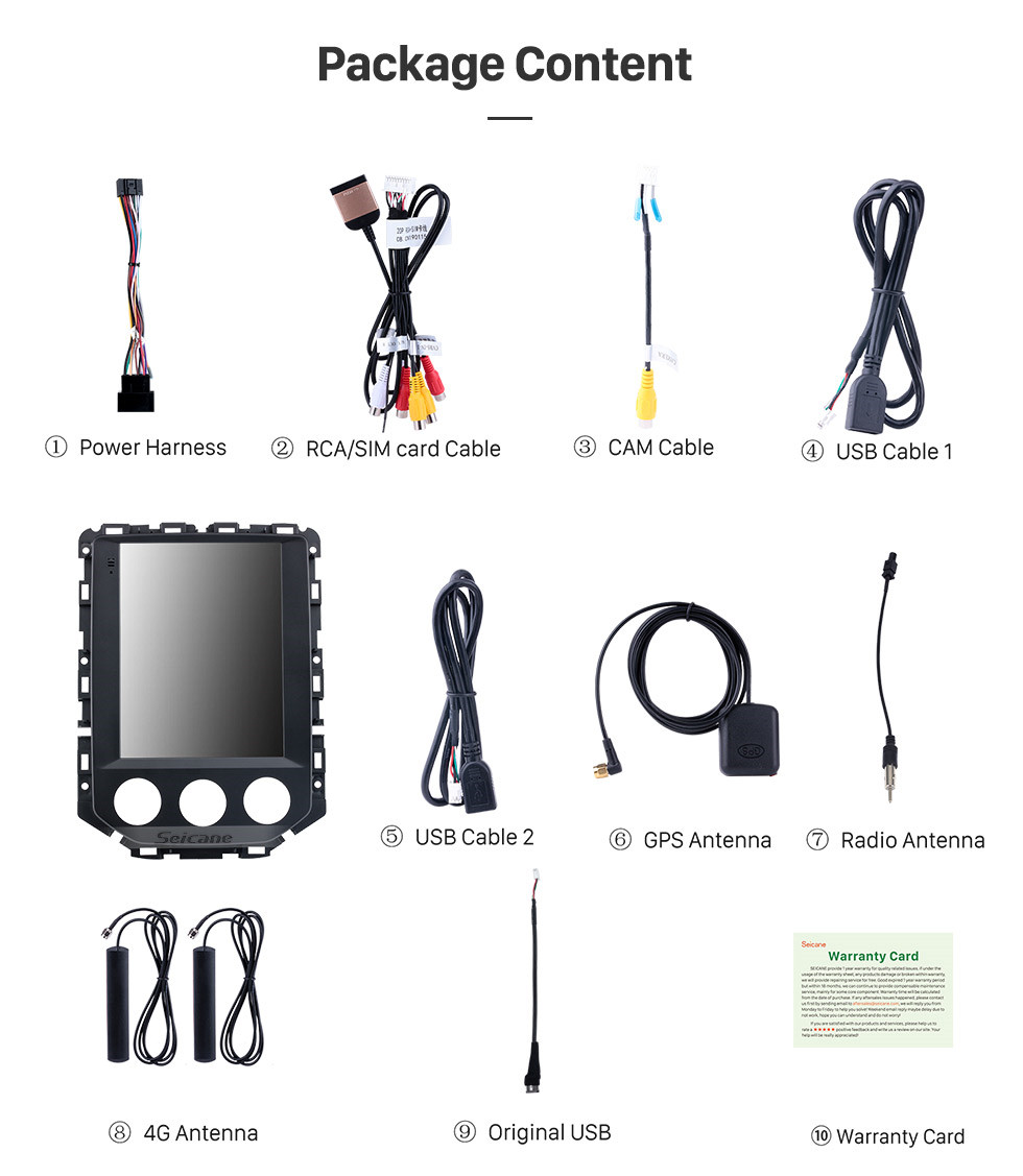 Seicane 2020 SGMW BaoJun 530 9.7 inch Android 9.1 GPS Navigation Radio with HD Touchscreen Bluetooth WIFI AUX support Carplay Rearview camera Seicane 2020 SGMW BaoJun 530 9.7 inch Android 9.1 GPS Navigation Radio with HD Touchscreen Bluetooth WIFI AUX support Carplay Rearview camera