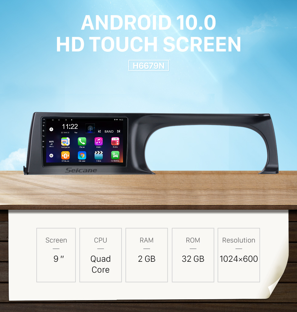 Seicane 10,1 pouces Android 13.0 pour 2019 Kia Seltos RHD Radio Système de navigation GPS avec écran tactile HD Prise en charge Bluetooth Carplay TPMS