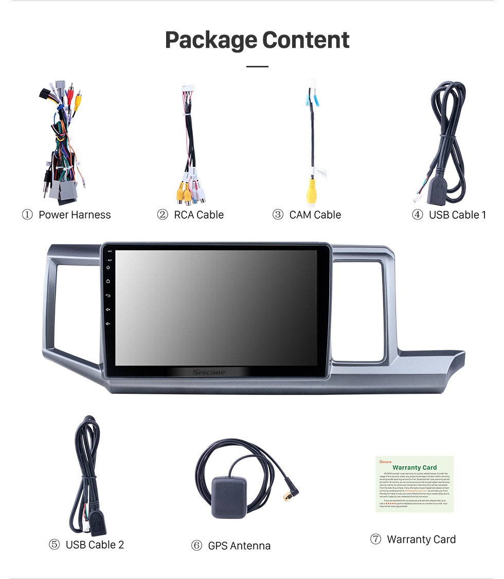 Seicane 10,1-дюймовый Android 10.0 для 2009-2015 Honda Stepwgn RHD Radio GPS-навигационная система с сенсорным экраном HD Поддержка Bluetooth Carplay OBD2