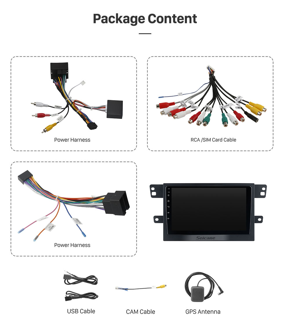 Seicane Pantalla táctil Android 10.0 HD de 9 pulgadas para 2017 MAXUS T60 Radio Sistema de navegación GPS con soporte Bluetooth Carplay