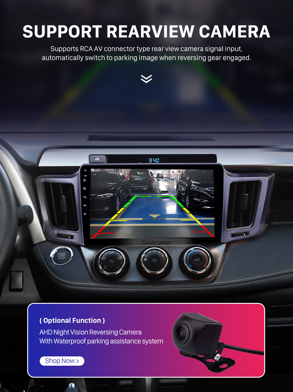 Seicane 2013-2016 Toyota RAV4 10.1 inch Android 10.0 GPS Sat Nav In Car with Touch Screen 3G WiFi AM FM Radio Bluetooth Music USB support OBD2 DVR TPMS Seicane 2013-2016 Toyota RAV4 10.1 inch Android 10.0 GPS Sat Nav In Car with Touch Screen 3G WiFi AM FM Radio Bluetooth Music USB support OBD2 DVR TPMS
