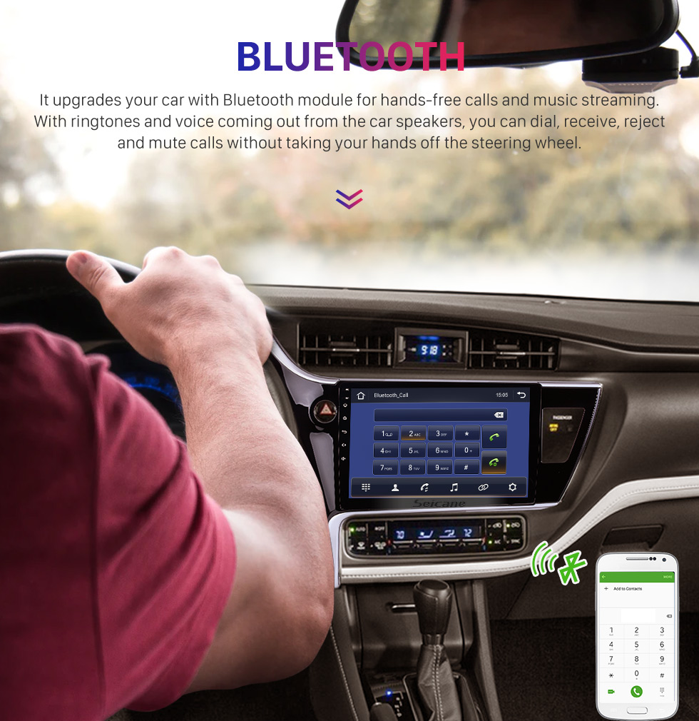Seicane 2017 Toyota Corolla (LHD) left driving 10.1 inch Android 9.0 Radio GPS Navigation System Bluetooth HD 1024*600 Touch Screen WiFi Mirror Link Seicane 2017 Toyota Corolla (LHD) left driving 10.1 inch Android 9.0 Radio GPS Navigation System Bluetooth HD 1024*600 Touch Screen WiFi Mirror Link