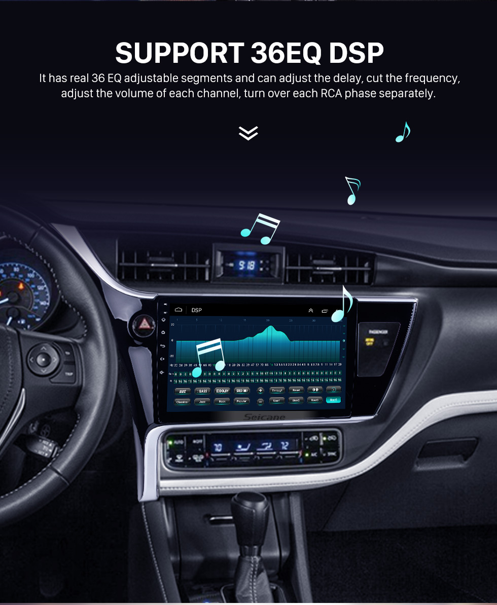 Seicane 2017 Toyota Corolla (LHD) left driving 10.1 inch Android 9.0 Radio GPS Navigation System Bluetooth HD 1024*600 Touch Screen WiFi Mirror Link Seicane 2017 Toyota Corolla (LHD) left driving 10.1 inch Android 9.0 Radio GPS Navigation System Bluetooth HD 1024*600 Touch Screen WiFi Mirror Link
