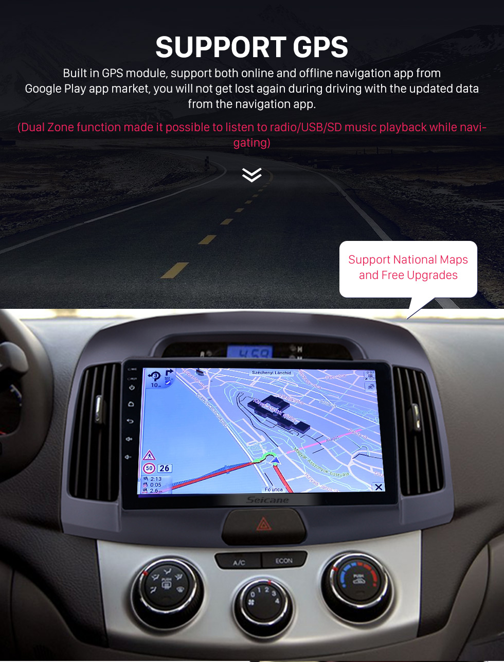 Seicane 9 inch 2007-2011 Hyundai Elantra Android 9.0 Radio GPS Navigation System with Mirror link Bluetooth OBD2 DVR digital TV TPMS Steering Wheel Control Seicane 9 inch 2007-2011 Hyundai Elantra Android 9.0 Radio GPS Navigation System with Mirror link Bluetooth OBD2 DVR digital TV TPMS Steering Wheel Control
