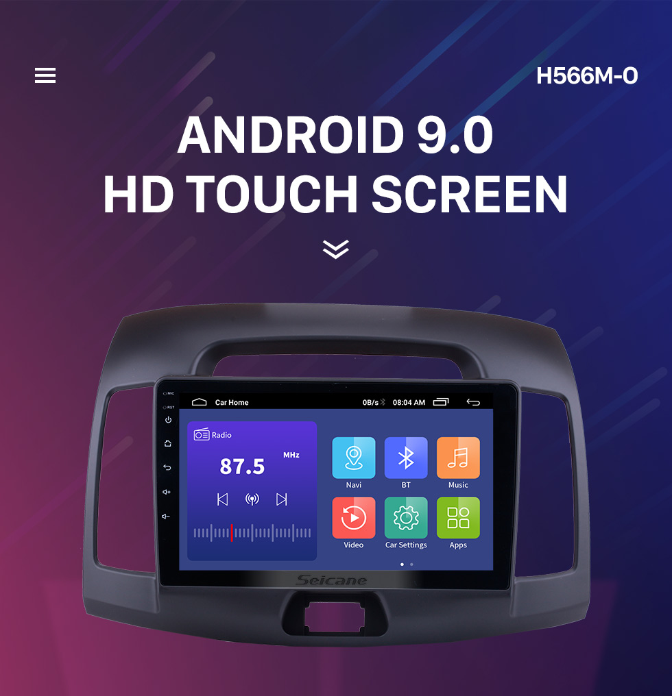 Seicane 9 inch 2007-2011 Hyundai Elantra Android 9.0 Radio GPS Navigation System with Mirror link Bluetooth OBD2 DVR digital TV TPMS Steering Wheel Control Seicane 9 inch 2007-2011 Hyundai Elantra Android 9.0 Radio GPS Navigation System with Mirror link Bluetooth OBD2 DVR digital TV TPMS Steering Wheel Control