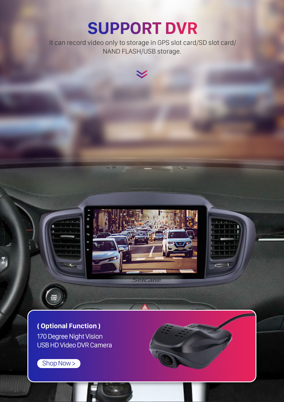 Seicane 10.1 inch Android 9.0 1024*600 Touch Screen Radio Car Multimedia Player For 2015 2016 KIA SORENTO (LHD) GPS Navigation upgrade Head unit with 3G WiFi Radio Bluetooth Music USB Mirror Link support DVR OBD2 Backup Camera Steering Wheel Control TPMS Seicane 10.1 inch Android 9.0 1024*600 Touch Screen Radio Car Multimedia Player For 2015 2016 KIA SORENTO (LHD) GPS Navigation upgrade Head unit with 3G WiFi Radio Bluetooth Music USB Mirror Link support DVR OBD2 Backup Camera Steering Wheel Control TPMS