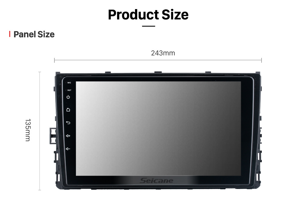 Seicane OEM 9 inch Android 13.0 For 2020 Volkswagen POLO Radio with Bluetooth HD Touchscreen GPS Navigation System support Carplay DAB+