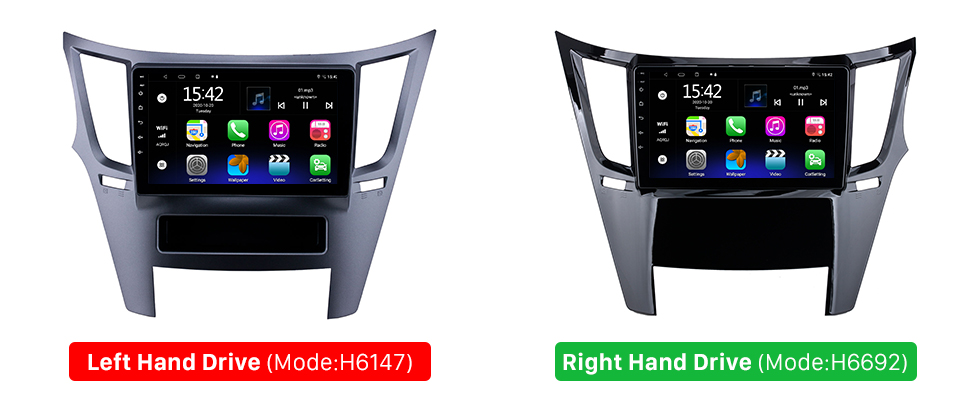 Seicane 9 polegadas android 10.0 para subaru outback rhd rádio sistema de navegação gps com hd touchscreen suporte bluetooth carplay obd2