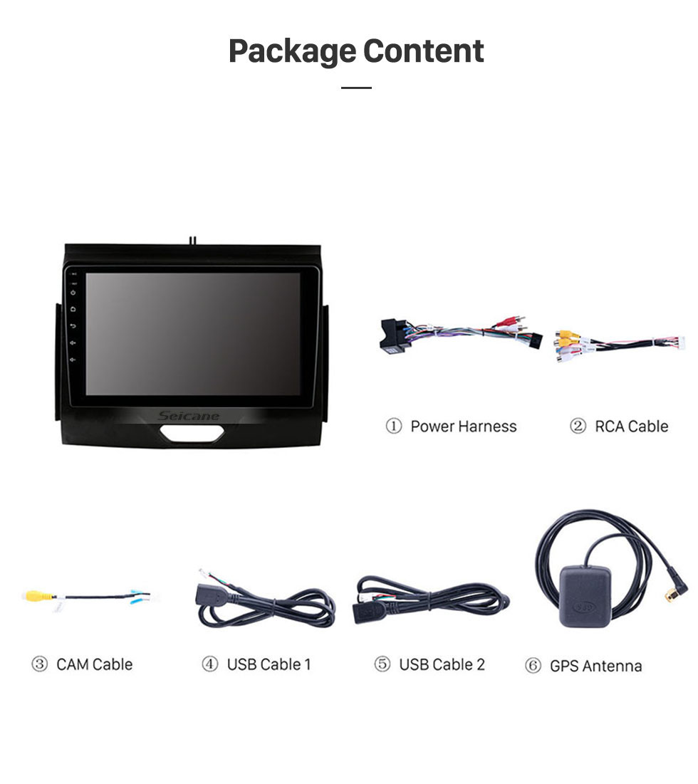 Seicane 9 inch Android 10.0 For 2018 Ford RANGER Radio GPS Navigation System With HD Touchscreen Bluetooth support Carplay OBD2 Seicane 9 inch Android 10.0 For 2018 Ford RANGER Radio GPS Navigation System With HD Touchscreen Bluetooth support Carplay OBD2