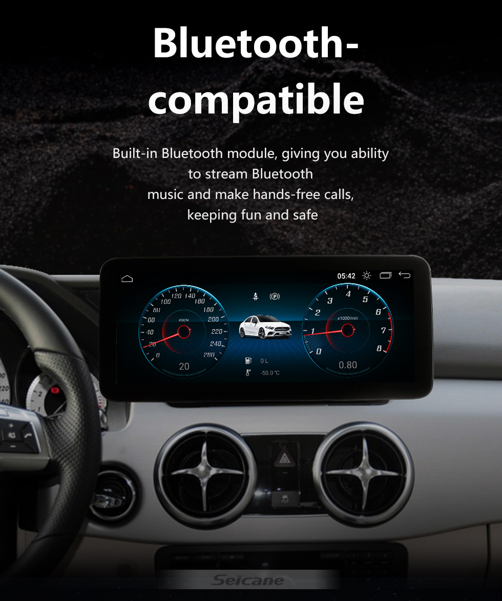 Seicane Carplay Android 11.0 HD Touchsreen 12,3 polegadas para 2008-2013 2014 2015 Mercedes GLK X204 GLK300 GLK200 GLK260 GLK250 Sistema de navegação GPS com Bluetooth