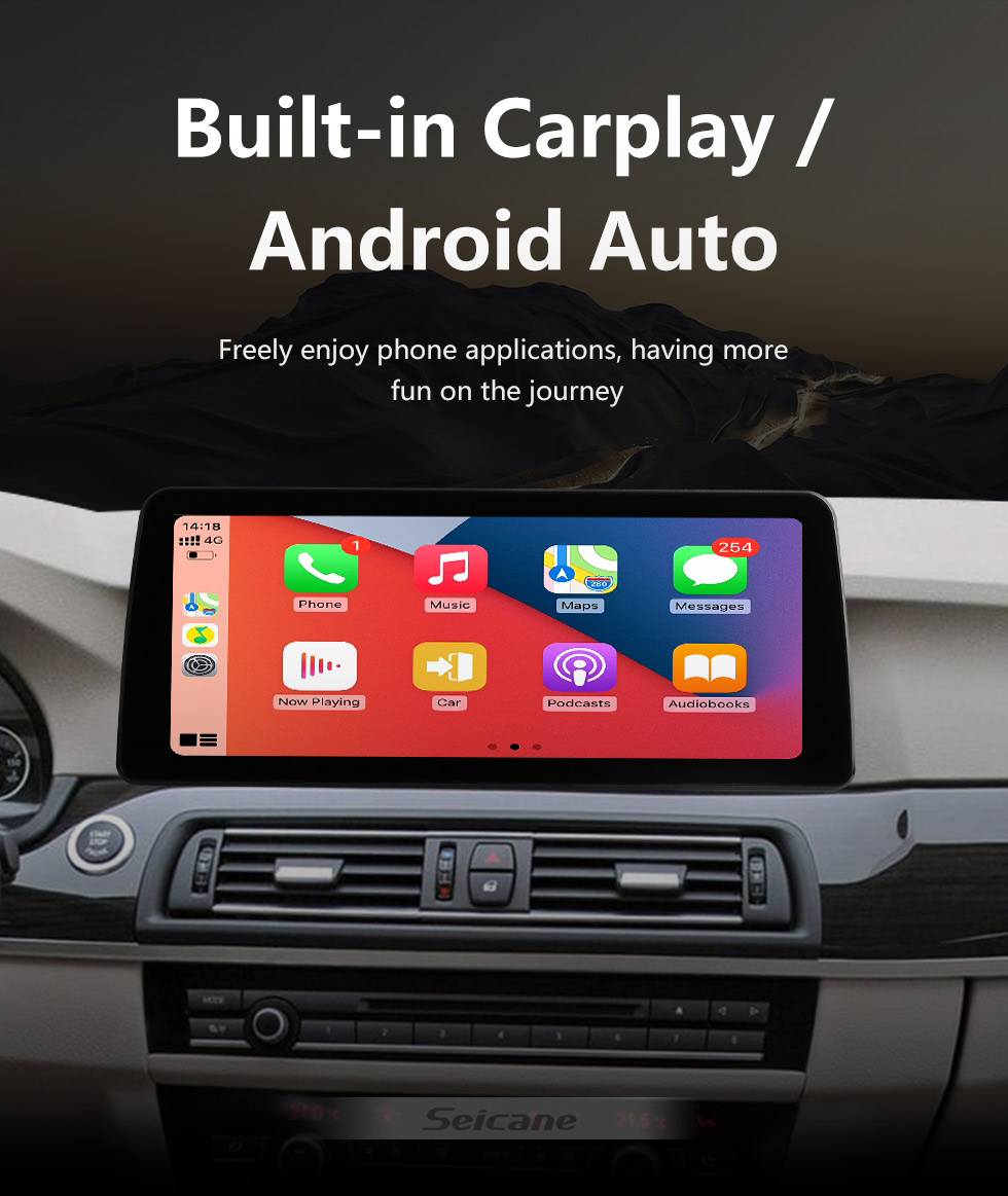 Autoradio GPS BMW serie 5 F10 F11 Carplay (2011 – 2016) NBT ou CIC Android  11.0 - Équipement auto
