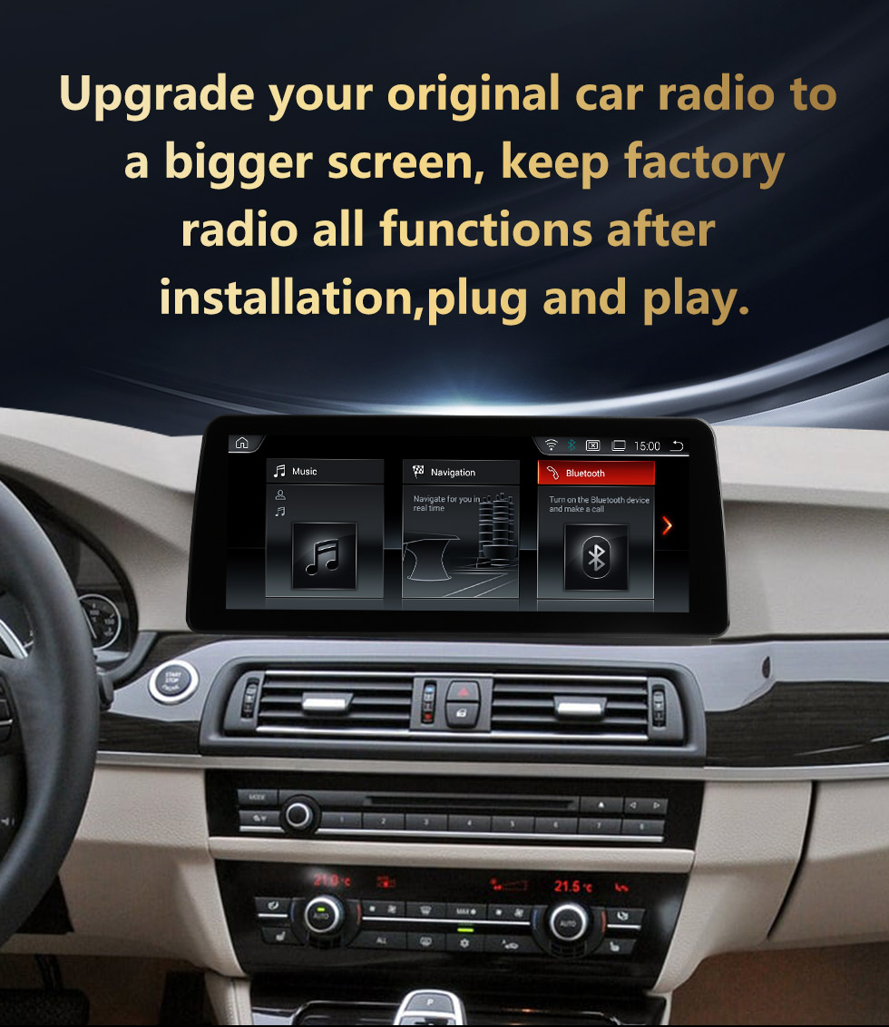 Seicane Android 11.0 12,3 дюйма для 2010-2013 2014 2015 2016 BMW 5 серии F10 F11 Radio HD с сенсорным экраном GPS-навигация с поддержкой Bluetooth DVR