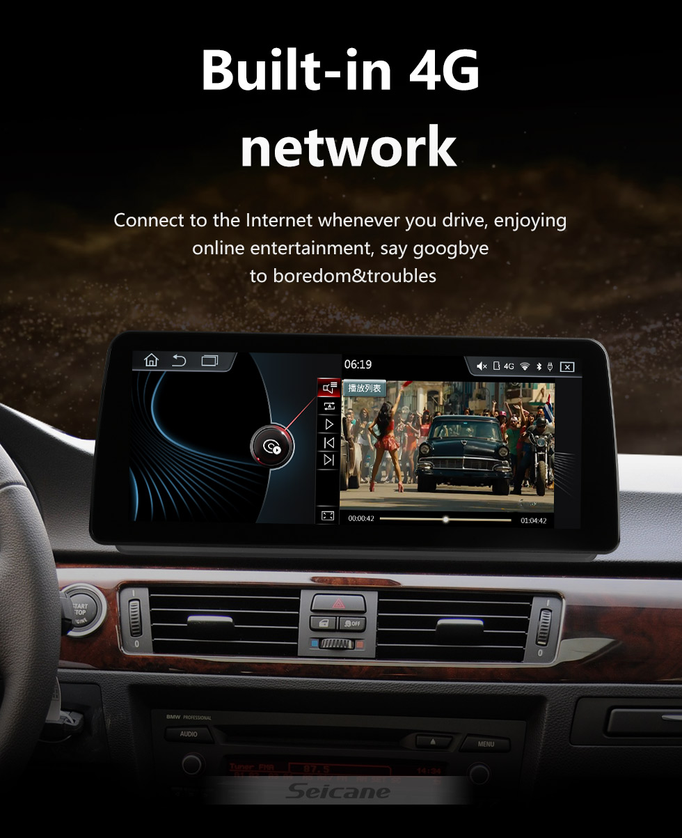Seicane 12,3-дюймовый сенсорный экран Android 11.0 HD для 2005-2009 2010 2011 2012 BMW 3 серии E90 LHD Aftermarket Radio Автомобильная стереосистема GPS-навигация Поддержка телефона Bluetooth WIFI Управление рулевым колесом