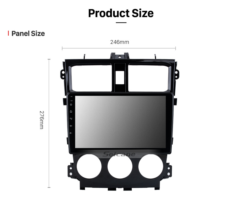 Seicane OEM Android 11.0 Für 2013 Mitsubishi COLT Plus Radio mit Bluetooth 9 Zoll HD Touchscreen GPS-Navigationssystem Carplay-Unterstützung DSP