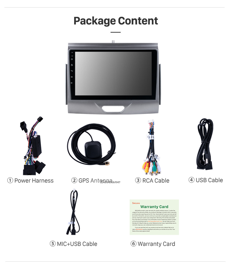 9 inch Android 10.0 For 2015 Ford RANGER Radio GPS Navigation System