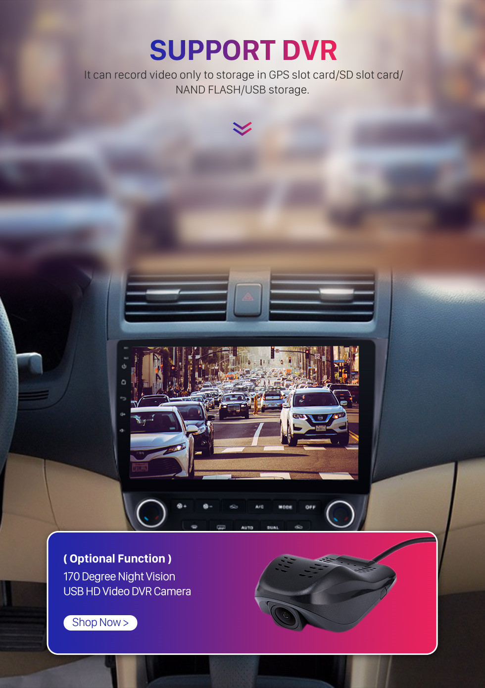 Seicane 10.1 pulgadas Android 9.0 HD 1024 * 600 Pantalla táctil Radio de coche para 2003 2004 2005 2006 2007 Honda Accord 7 Navegación GPS Bluetooth Música WIFI USB Mirror Link Unidad principal Soporte DVR OBD2 Control del volante Cámara de respaldo Seicane 10.1 pulgadas Android 9.0 HD 1024 * 600 Pantalla táctil Radio de coche para 2003 2004 2005 2006 2007 Honda Accord 7 Navegación GPS Bluetooth Música WIFI USB Mirror Link Unidad principal Soporte DVR OBD2 Control del volante Cámara de respaldo
