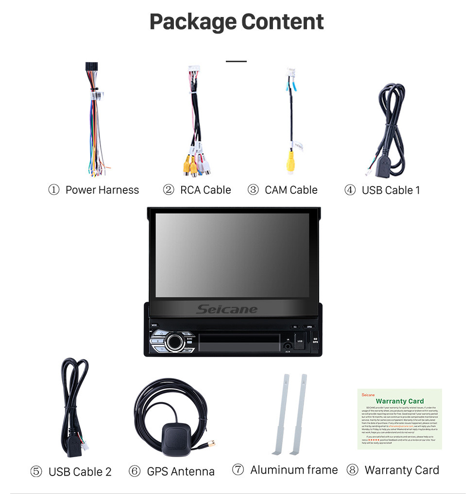 Seicane Android 6.0 Universal One DIN Car Radio Navegação GPS Player Multimídia com Bluetooth WI-FI Suporte de Música Espelho Link SWC DVR 1080P Vídeo Seicane Android 6.0 Universal One DIN Car Radio Navegação GPS Player Multimídia com Bluetooth WI-FI Suporte de Música Espelho Link SWC DVR 1080P Vídeo