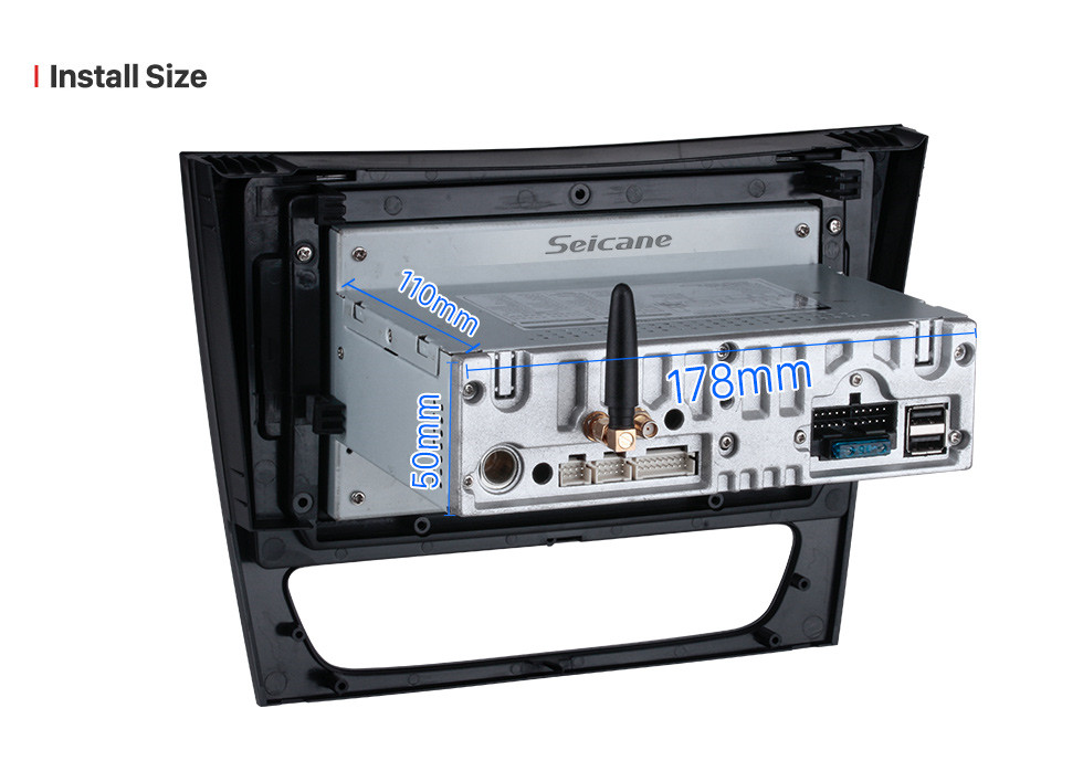 Seicane Pour 2001-2009 Mercedes Benz Classe E (W211) / CLS CLASSE (C219) Radio Android 11.0 HD Écran tactile 9 pouces avec AUX Bluetooth Système de navigation GPS Prise en charge de Carplay Vidéo 1080P