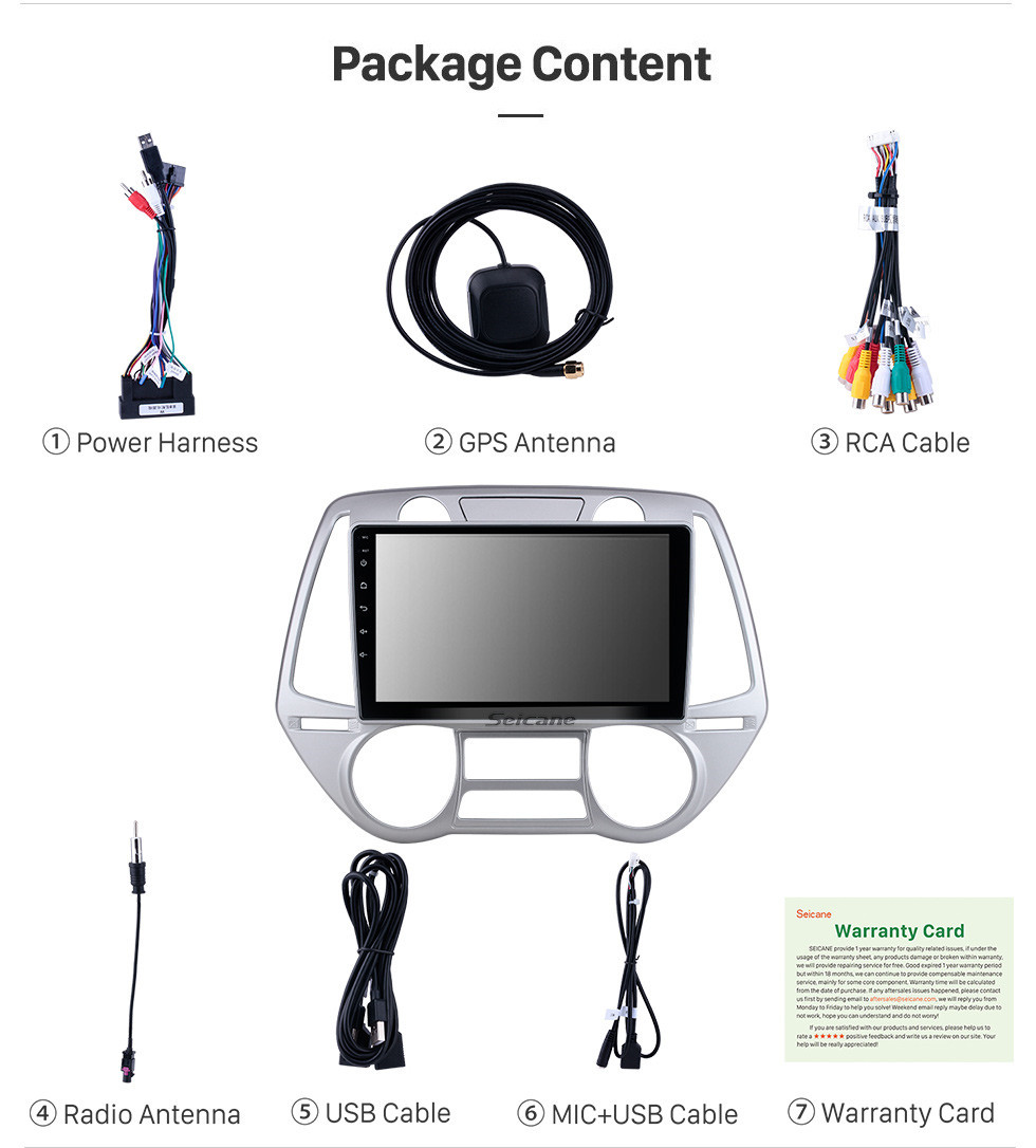 Seicane Android 11.0 HD Touchscreen 9 inch for 2008-2012 Hyundai i20 car Radio with Bluetooth GPS Navigation System Carplay manual air Conditioner Seicane Android 11.0 HD Touchscreen 9 inch for 2008-2012 Hyundai i20 car Radio with Bluetooth GPS Navigation System Carplay manual air Conditioner