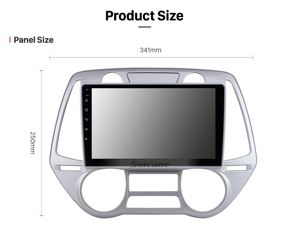 Seicane OEM Android 11.0 für 2008-2012 Hyundai i20 Radio mit Bluetooth 9 Zoll HD Touchscreen GPS-Navigationssystem Carplay-Unterstützung DSP