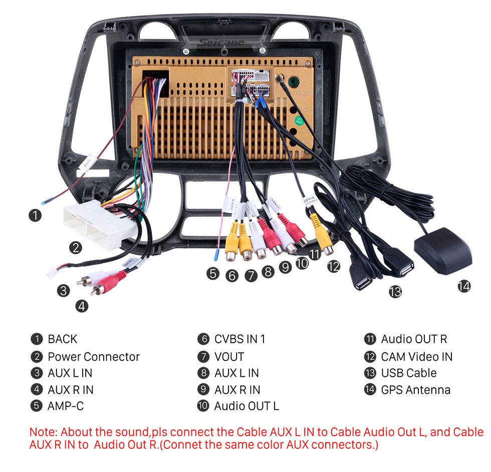 Seicane Para 2008-2012 Hyundai i20 Radio Android 13.0 HD Pantalla táctil Sistema de navegación GPS de 9 pulgadas con soporte WIFI Bluetooth Carplay DVR