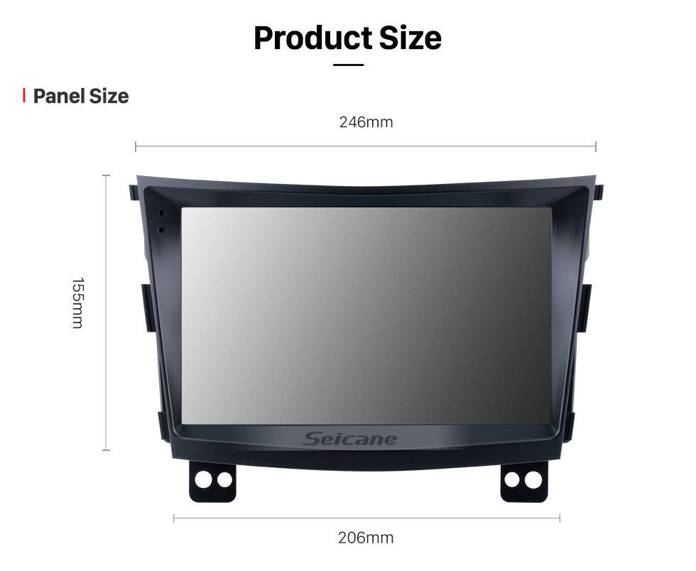 Seicane Android 11.0 Pantalla táctil HD de 9 pulgadas 2015 SSANG YONG Tivolan Radio Sistema de navegación GPS con soporte Bluetooth Carplay