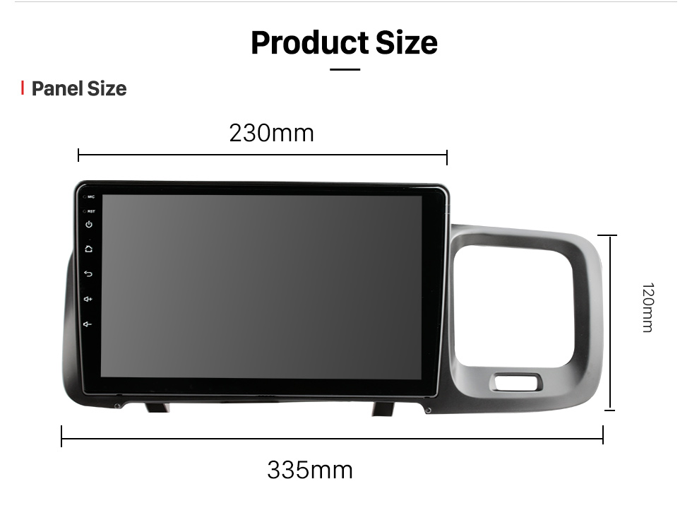 Seicane 9 Zoll Android 13.0 für 2011-2015 Volvo S60 Stereo-GPS-Navigationssystem mit Bluetooth-Touchscreen-Unterstützung Rückfahrkamera