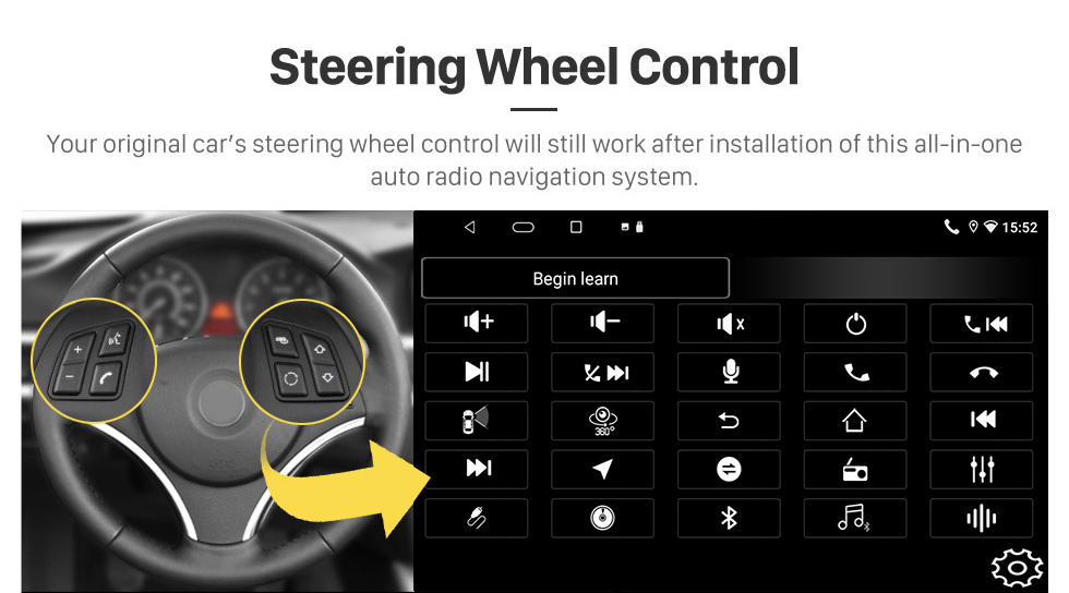 Seicane 9 pouces Android 13.0 pour 2011-2015 Système de navigation GPS stéréo Volvo S60 avec prise en charge de l&amp;amp;amp;amp;amp;amp;amp;#39;écran tactile Bluetooth Caméra de recul