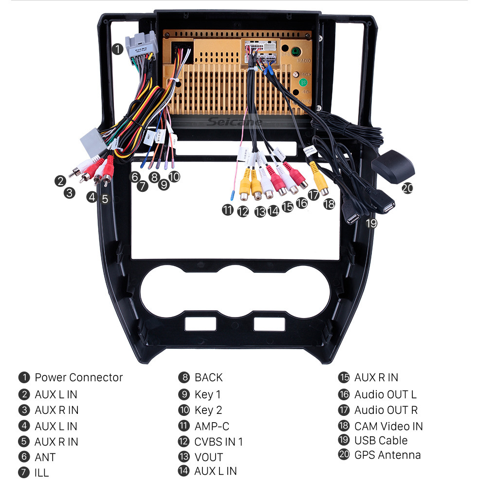 Seicane Android 12.0 9 pulgadas para 2007 2008 2009-2012 Land Rover Freelander Radio HD Pantalla táctil Navegación GPS con soporte Bluetooth Carplay DVR