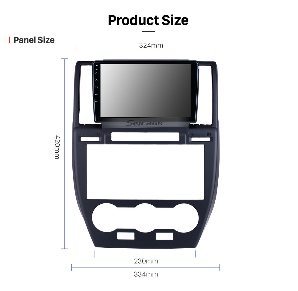 Seicane Android 12.0 9 polegadas para 2007 2008 2009-2012 Land Rover Freelander Rádio HD Touchscreen Navegação GPS com suporte Bluetooth Carplay DVR