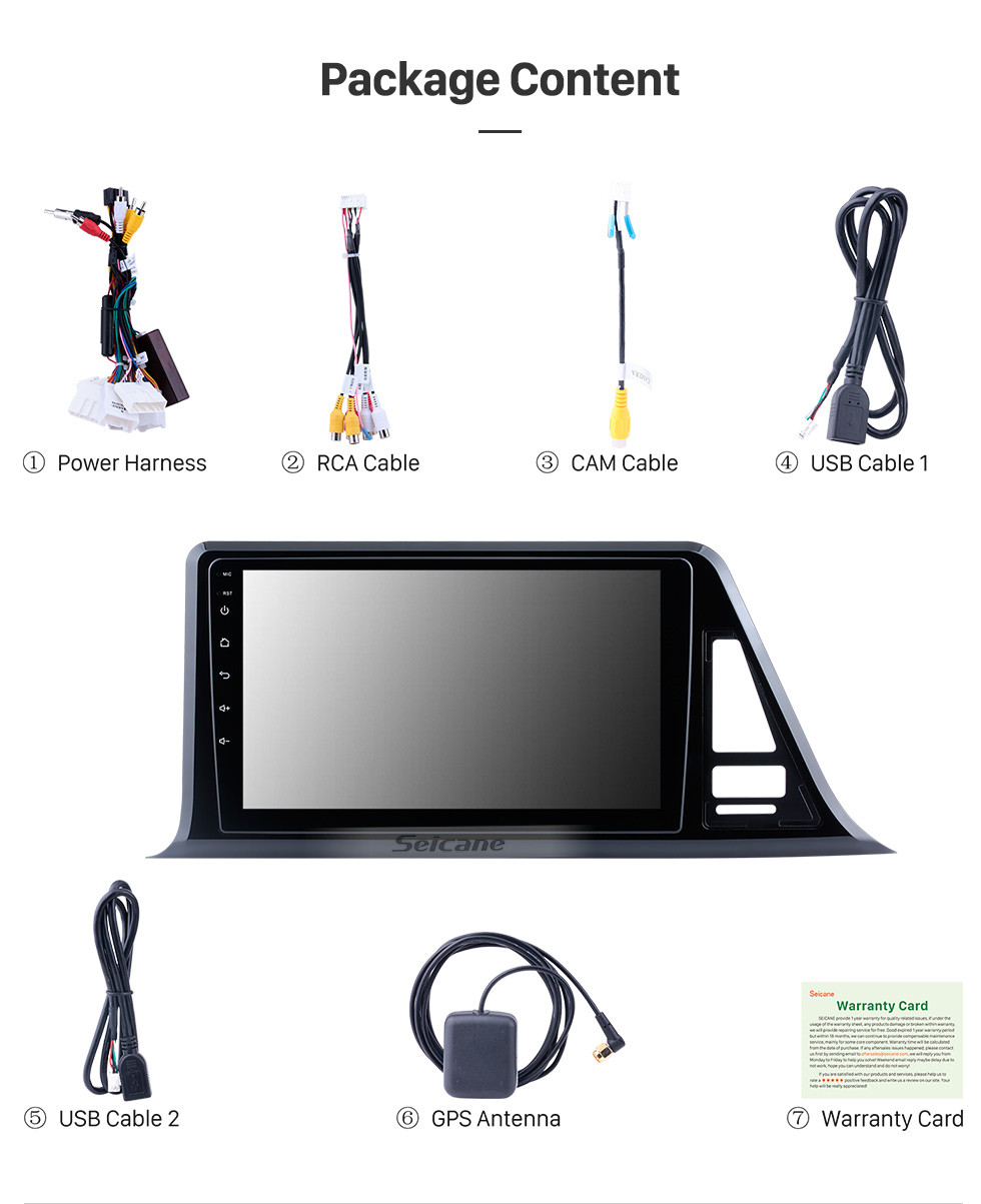Seicane 9 inch Android 8.1 HD Touch Screen GPS Navigation Radio For 2016-2018 Toyota C-HR LHD Bluetooth 3G Wifi Digital TV Rearview Camera DVR OBD II Seicane 9 inch Android 8.1 HD Touch Screen GPS Navigation Radio For 2016-2018 Toyota C-HR LHD Bluetooth 3G Wifi Digital TV Rearview Camera DVR OBD II