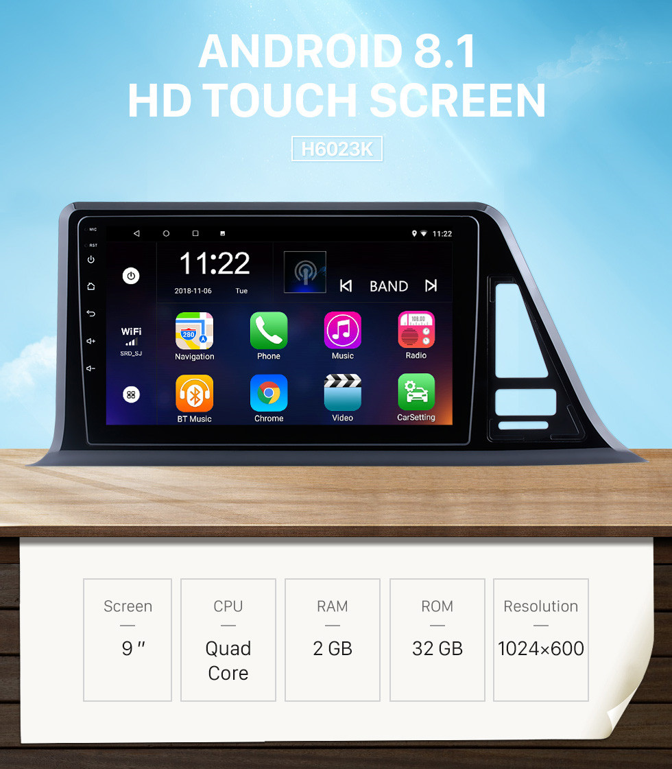 Seicane 9 inch Android 8.1 HD Touch Screen GPS Navigation Radio For 2016-2018 Toyota C-HR LHD Bluetooth 3G Wifi Digital TV Rearview Camera DVR OBD II Seicane 9 inch Android 8.1 HD Touch Screen GPS Navigation Radio For 2016-2018 Toyota C-HR LHD Bluetooth 3G Wifi Digital TV Rearview Camera DVR OBD II