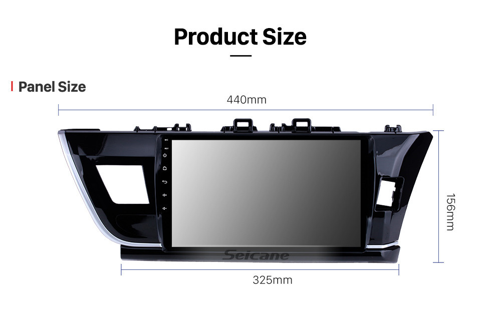 Seicane 10.1 Polegada HD touchscreen Rádio Sistema de Navegação GPS Para 2014 Toyota Corolla RHD Suporte Bluetooth Tela de Toque de Controle de Volante 3G WiFi Carplay