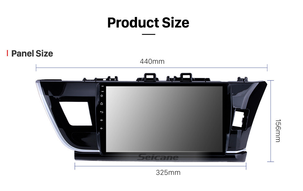 Seicane 10.1 Pouce HD à écran tactile Radio Système de navigation GPS Pour 2014 Toyota Corolla RHD Bluetooth Soutien Commande Au Volant Écran Tactile 3G WiFi Carplay