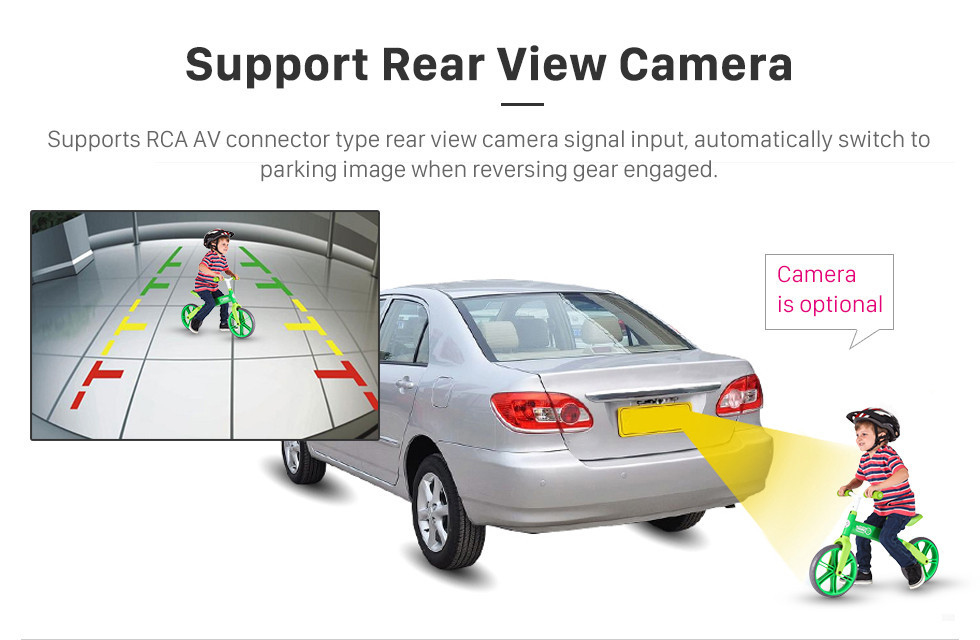 Seicane 10.1 Pulgadas HD con pantalla táctil Radio Sistema de navegación GPS para 2014 Toyota Corolla RHD Bluetooth Soporte Volante Control Pantalla táctil 3G WiFi Carplay
