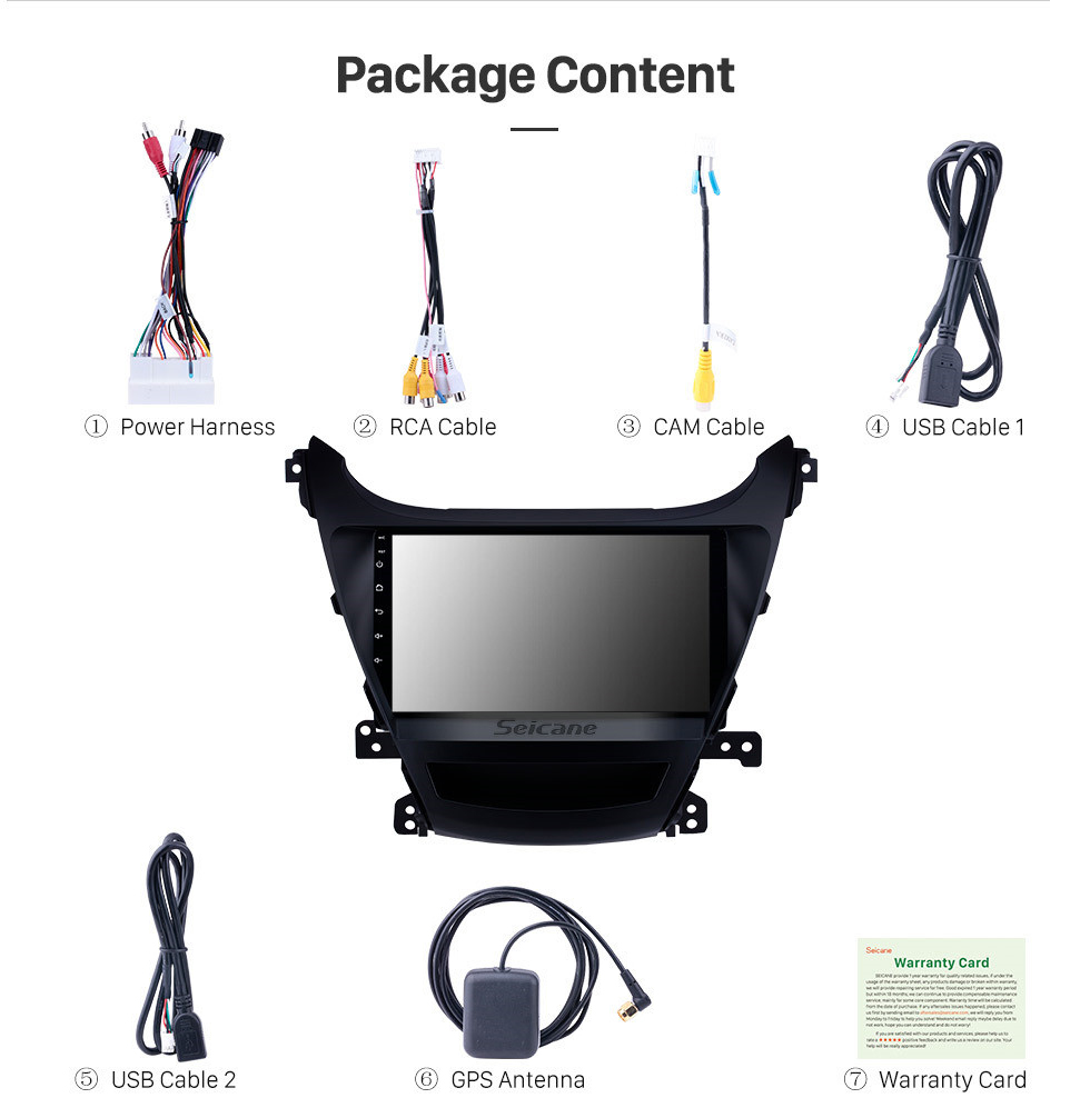 Seicane 9 Zoll 2014 2015 2016 Hyundai Elantra Autoradio GPS-Navigationssystem Bluetooth Touchscreen Auto Stereo TV Tuner Rückfahrkamera AUX IPOD MP3 Seicane 9 Zoll 2014 2015 2016 Hyundai Elantra Autoradio GPS-Navigationssystem Bluetooth Touchscreen Auto Stereo TV Tuner Rückfahrkamera AUX IPOD MP3