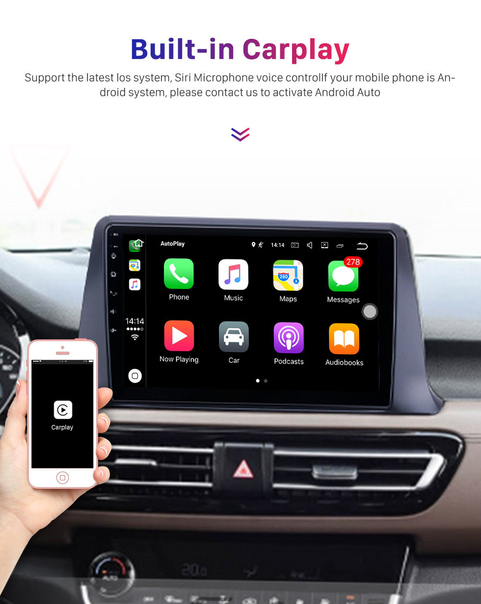 Seicane 10.1 inch Android 10.0 For Kia SELTOS Radio GPS Navigation System With HD Touchscreen Bluetooth support Carplay OBD2 Seicane 10.1 inch Android 10.0 For Kia SELTOS Radio GPS Navigation System With HD Touchscreen Bluetooth support Carplay OBD2