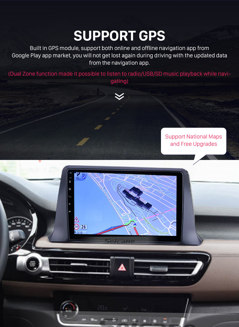 Seicane 10.1 inch Android 10.0 For Kia SELTOS Radio GPS Navigation System With HD Touchscreen Bluetooth support Carplay OBD2 Seicane 10.1 inch Android 10.0 For Kia SELTOS Radio GPS Navigation System With HD Touchscreen Bluetooth support Carplay OBD2