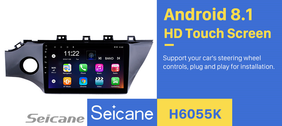 Seicane 10,1 дюйма 2017 2018 Kia Rio K2 Android 8.1 HD с сенсорным экраном GPS-навигатор Штатная магнитола Bluetooth-радио AUX MP3 Автомобильная стерео камера заднего вида ТВ-тюнер Seicane 10,1 дюйма 2017 2018 Kia Rio K2 Android 8.1 HD с сенсорным экраном GPS-навигатор Штатная магнитола Bluetooth-радио AUX MP3 Автомобильная стерео камера заднего вида ТВ-тюнер