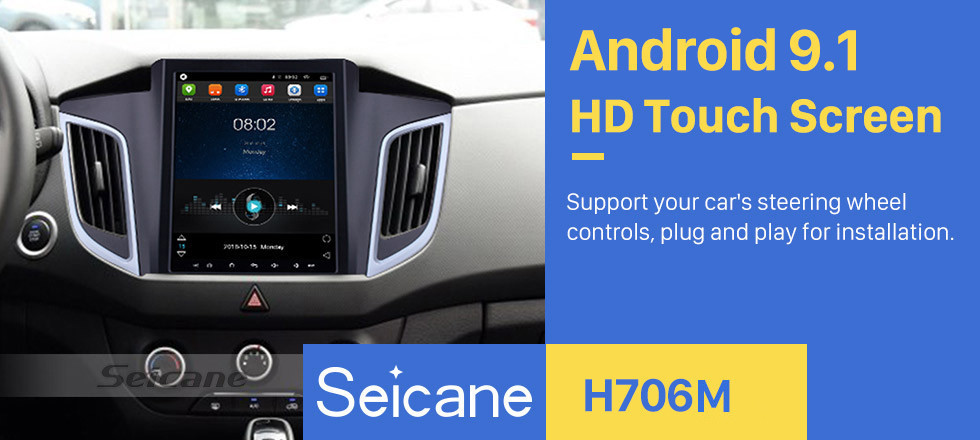 Seicane 9.7 inch Android 9.1 HD Touchscreen Radio for 2014 2015 Hyundai IX25 Bluetooth GPS Navigation System Wifi music USB AUX support DVR DVD Player OBD2 SWC Rearciew Camera Seicane 9.7 inch Android 9.1 HD Touchscreen Radio for 2014 2015 Hyundai IX25 Bluetooth GPS Navigation System Wifi music USB AUX support DVR DVD Player OBD2 SWC Rearciew Camera