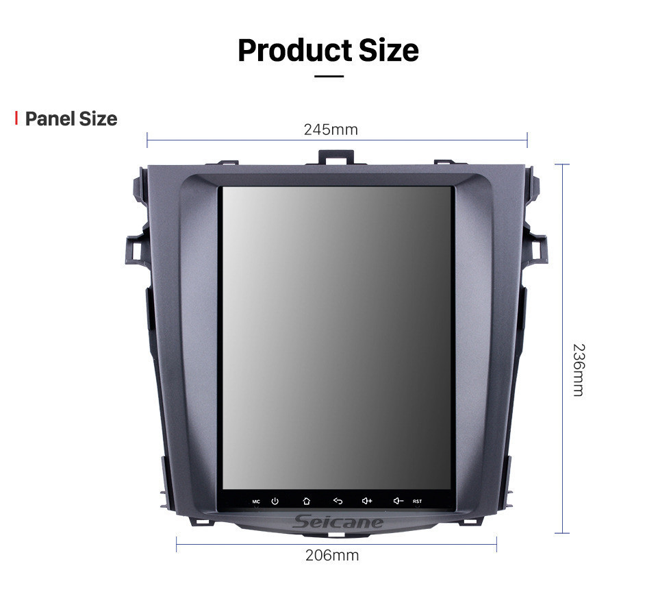 Seicane 9.7 inch Android 9.1 Multimedia Autoradio GPS Navigation System for 2006-2012 Toyota Corolla Touch Screen 4G WiFi 1080P Mirror Link OBD2 Seicane 9.7 inch Android 9.1 Multimedia Autoradio GPS Navigation System for 2006-2012 Toyota Corolla Touch Screen 4G WiFi 1080P Mirror Link OBD2