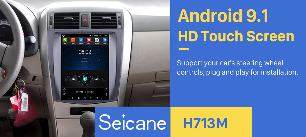 Seicane 9.7 inch Android 9.1 Multimedia Autoradio GPS Navigation System for 2006-2012 Toyota Corolla Touch Screen 4G WiFi 1080P Mirror Link OBD2 Seicane 9.7 inch Android 9.1 Multimedia Autoradio GPS Navigation System for 2006-2012 Toyota Corolla Touch Screen 4G WiFi 1080P Mirror Link OBD2