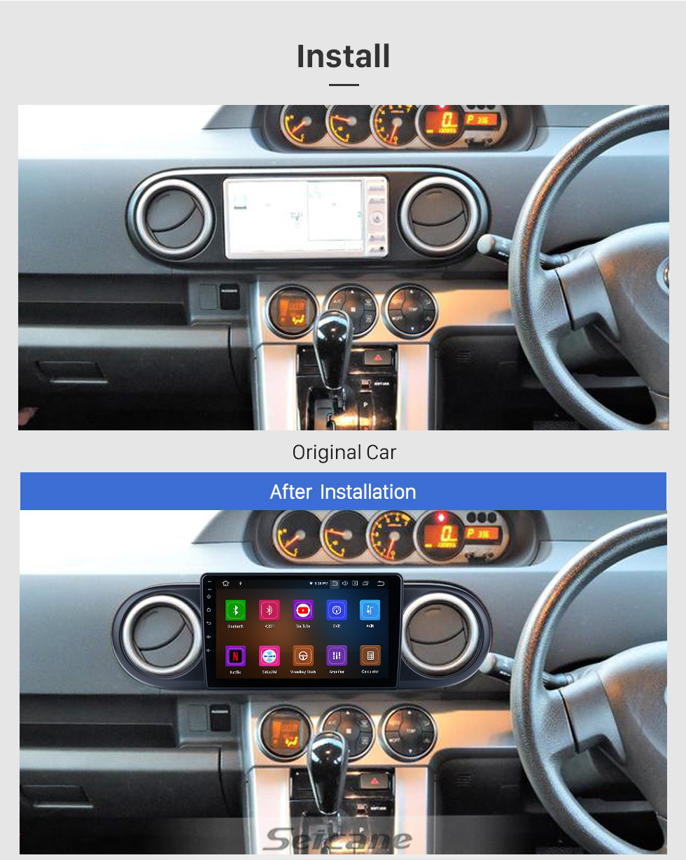 Seicane Andriod 11.0 HD Touchsreen 9 pulgadas 2007 2008 2009-2019 Toyota Rumion / Avalon Sistema de navegación GPS con soporte Bluetooth Carplay