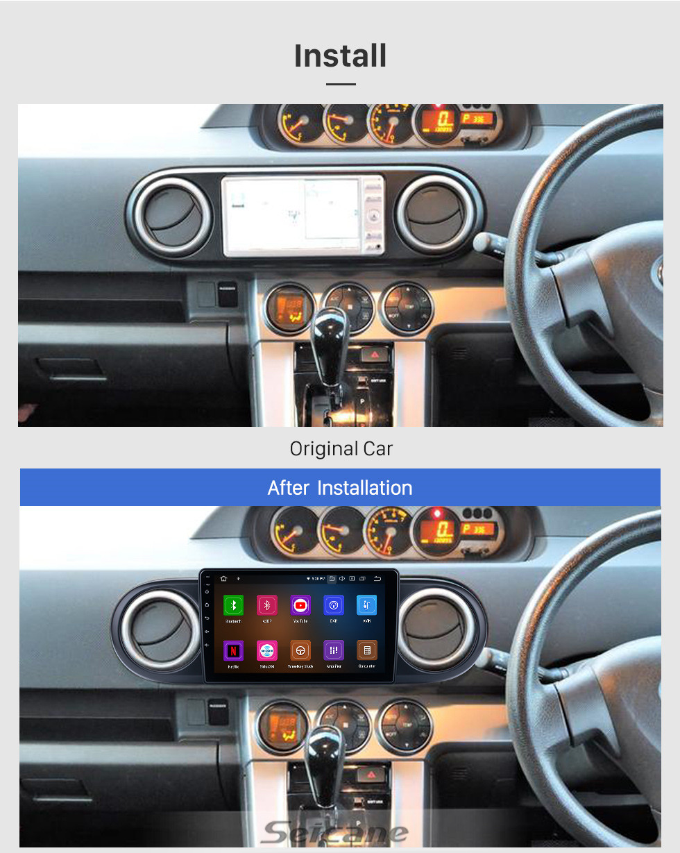 Seicane Andriod 11.0 HD Touchsreen 9 Zoll 2007 2008 2009-2019 Toyota Rumion / Avalon GPS-Navigationssystem mit Bluetooth-Unterstützung Carplay