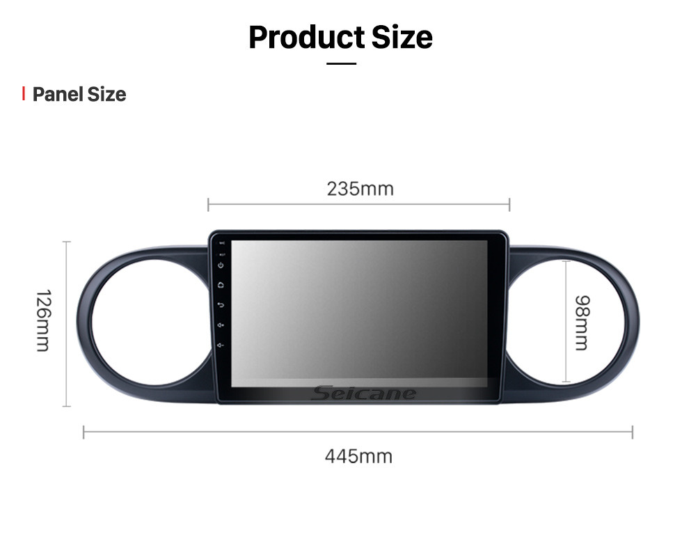 Seicane Andriod 11.0 HD Touchsreen de 9 polegadas 2007 2008 2009-2019 Toyota Rumion / Avalon Sistema de navegação GPS com suporte para Bluetooth Carplay